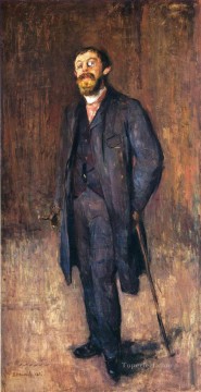 エドヴァルド・ムンク Painting - 画家ジェンセン・ヒジェルの肖像画 1885年 エドヴァルド・ムンク